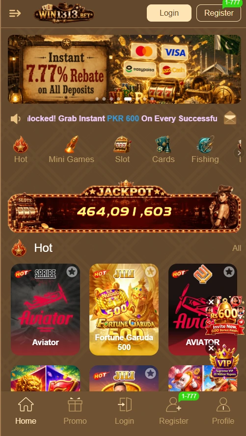 Download WIN1313 Game App