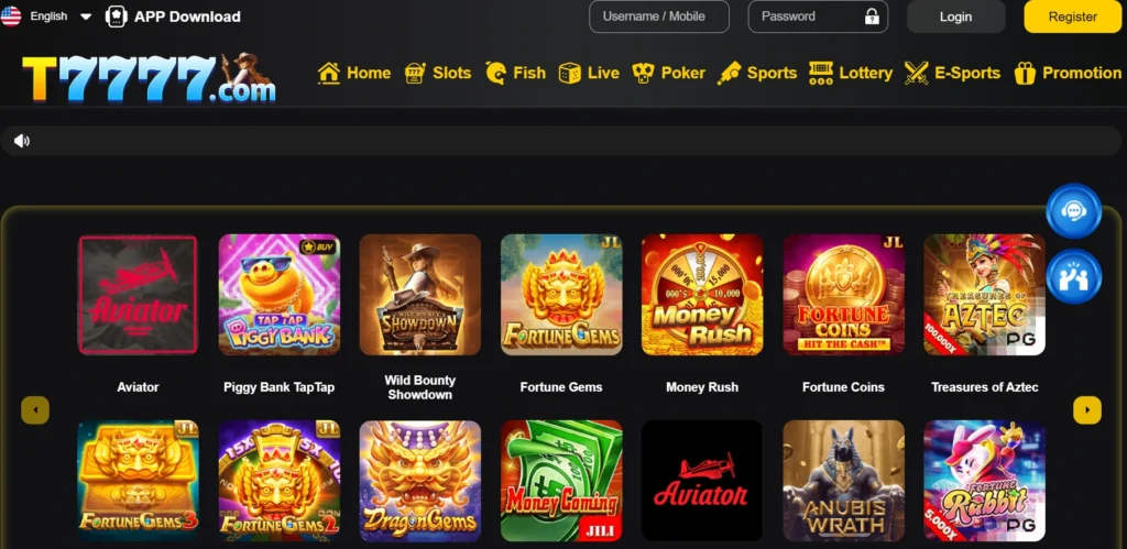 T7777 Game App