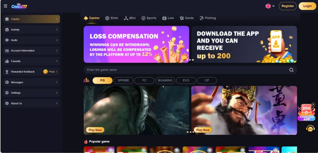 Crown777 Game Apk